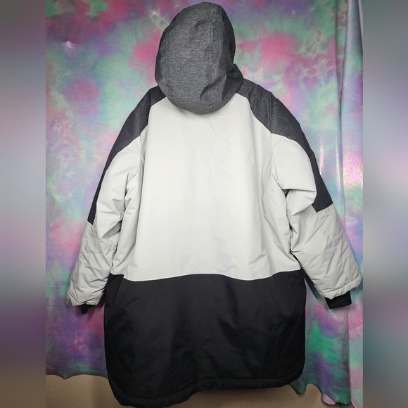 Athletic Works Grey Black Winter Ski Jacket Size 4X - Picture 15 of 16